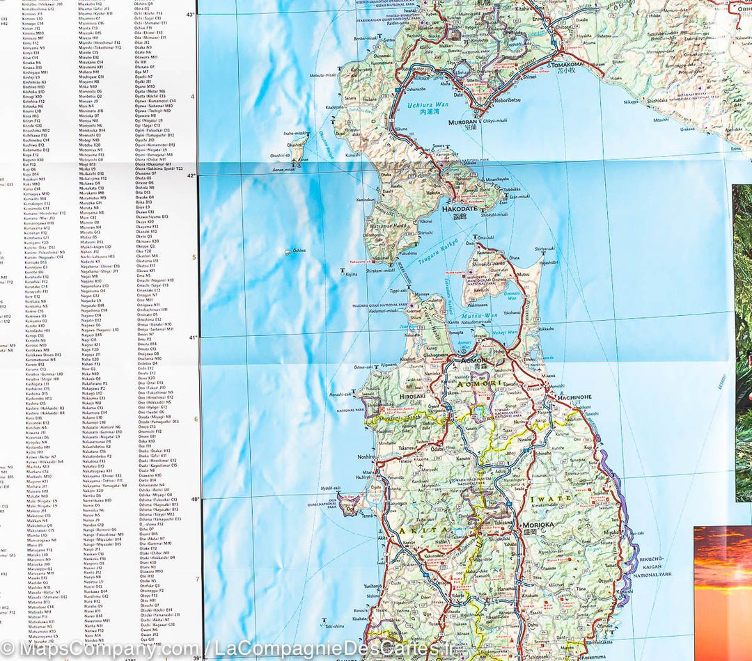 Carte routière - Japon | National Geographic carte pliée National Geographic 