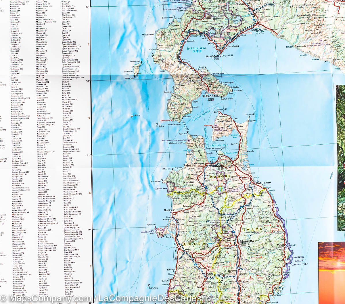 Carte routière - Japon | National Geographic carte routière National Geographic