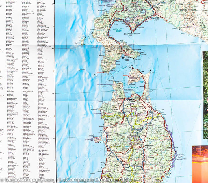 Carte routière - Japon | National Geographic carte pliée National Geographic 