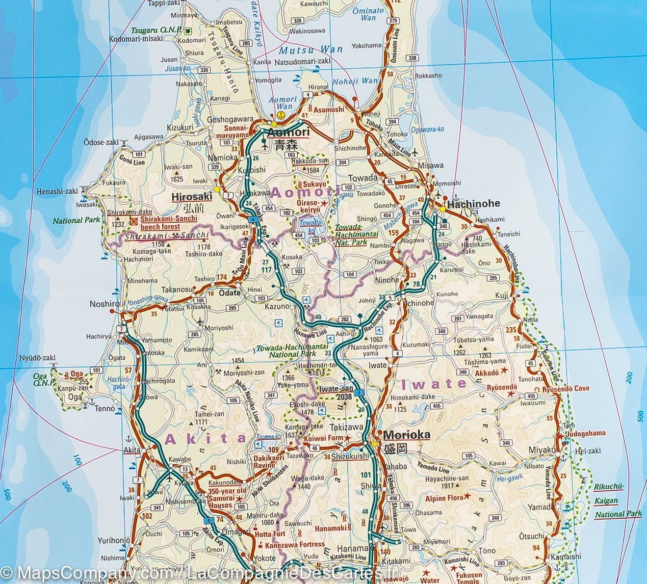 Carte routière - Japon | Reise Know How carte routière Reise Know-How