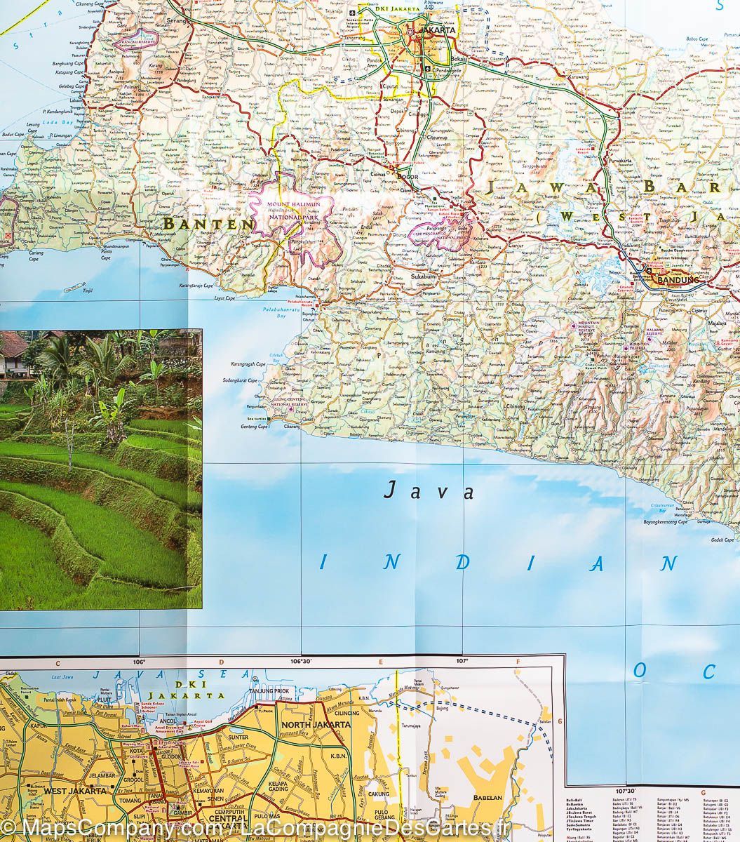 Java Geographic Road map - Java | National Geographic – Cartovia