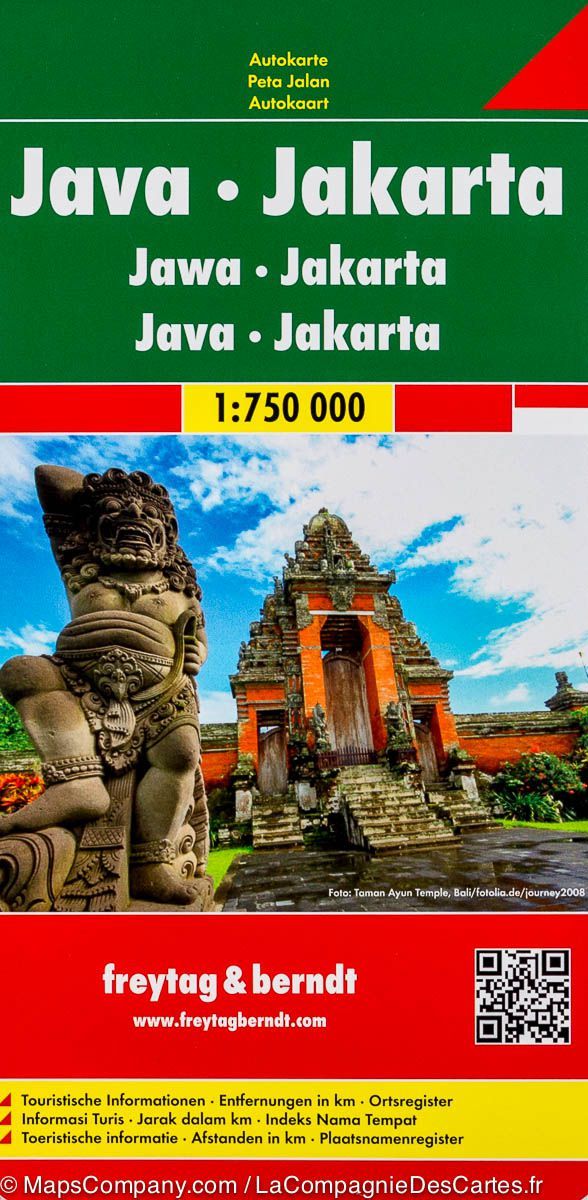 Carte routière - Java & Plan de Jakarta | Freytag & Berndt carte routière Freytag & Berndt