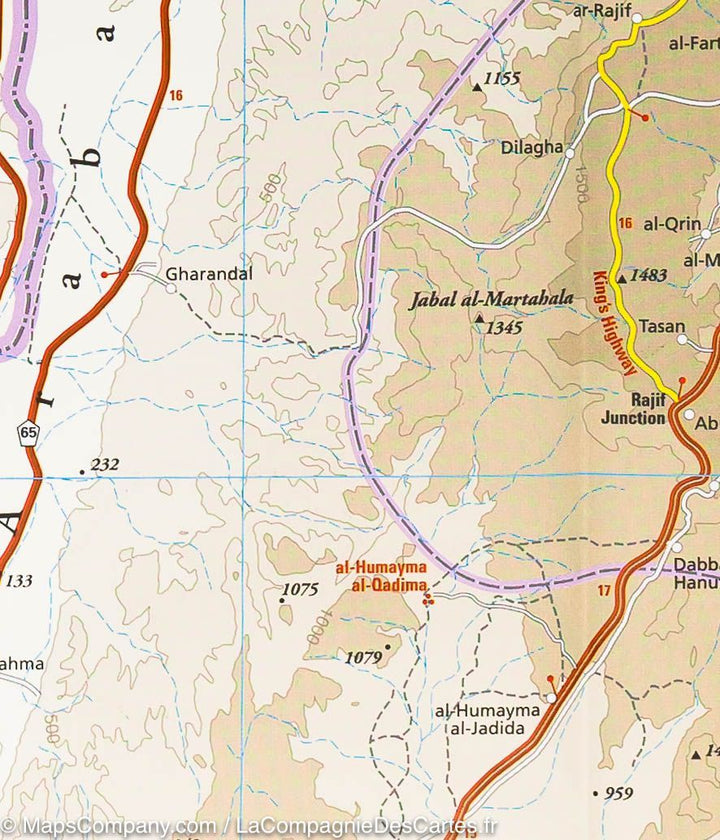 Carte routière - Jordanie | Reise Know How carte pliée Reise Know-How 