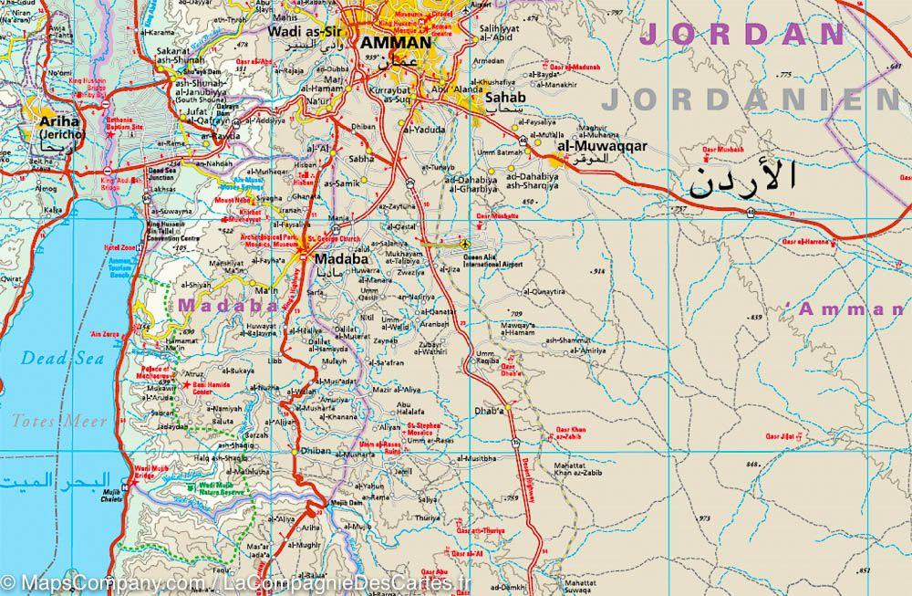 Carte routière - Jordanie | Reise Know How carte routière Reise Know-How