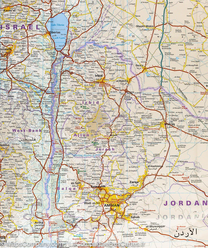 Carte routière - Jordanie | Reise Know How carte pliée Reise Know-How 