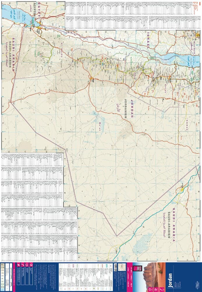 Carte routière - Jordanie | Reise Know How carte routière Reise Know-How