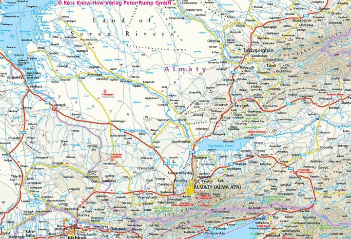 Carte routière - Kazakhstan | Reise Know How carte routière Reise Know-How
