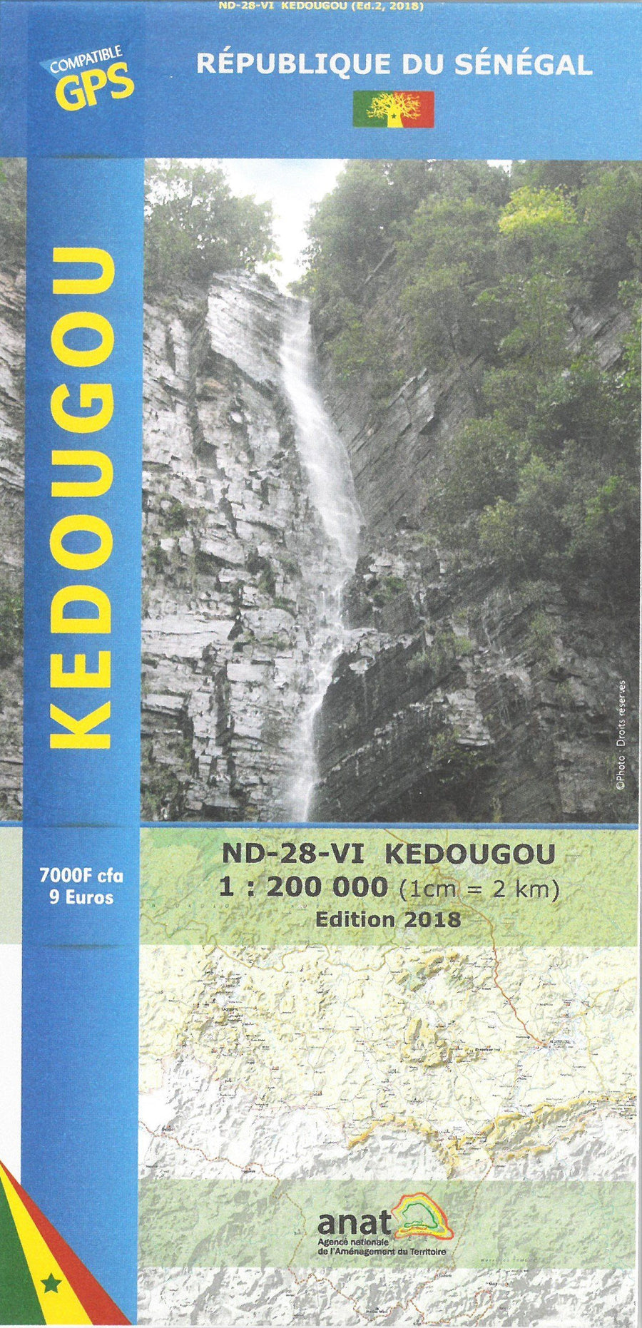 Carte routière - Kédougou | Laure Kane carte pliée Laure Kane 