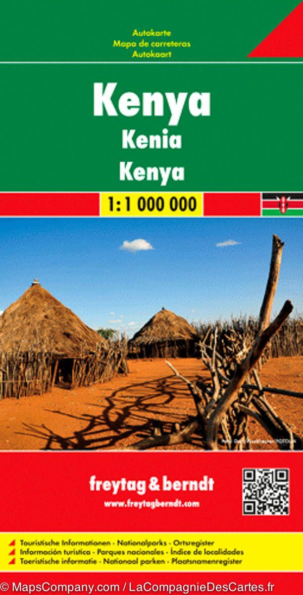 Carte routière - Kenya | Freytag & Berndt carte routière Freytag & Berndt