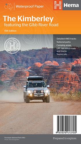 Carte routière - Kimberley, Gibb River Road (Australie Occidentale) | Hema Maps carte pliée Hema Maps 