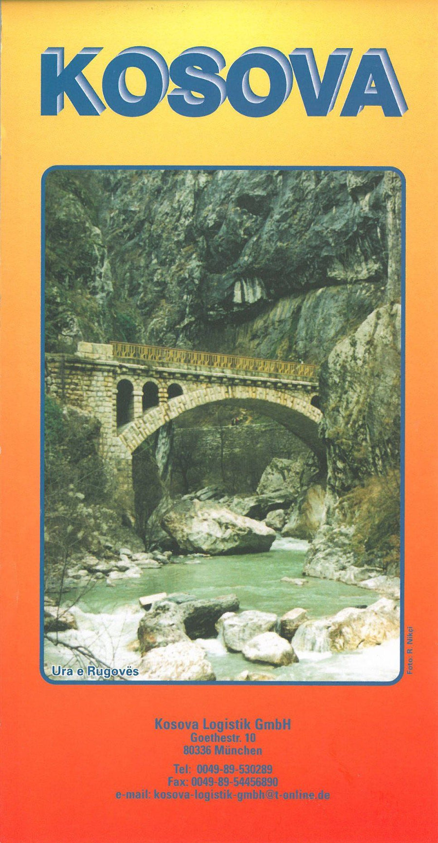 Carte routière - Kosovo | Huber carte pliée Huber 