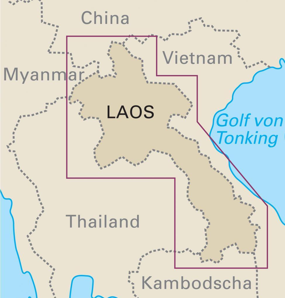 Carte routière - Laos | Reise Know How carte pliée Reise Know-How 