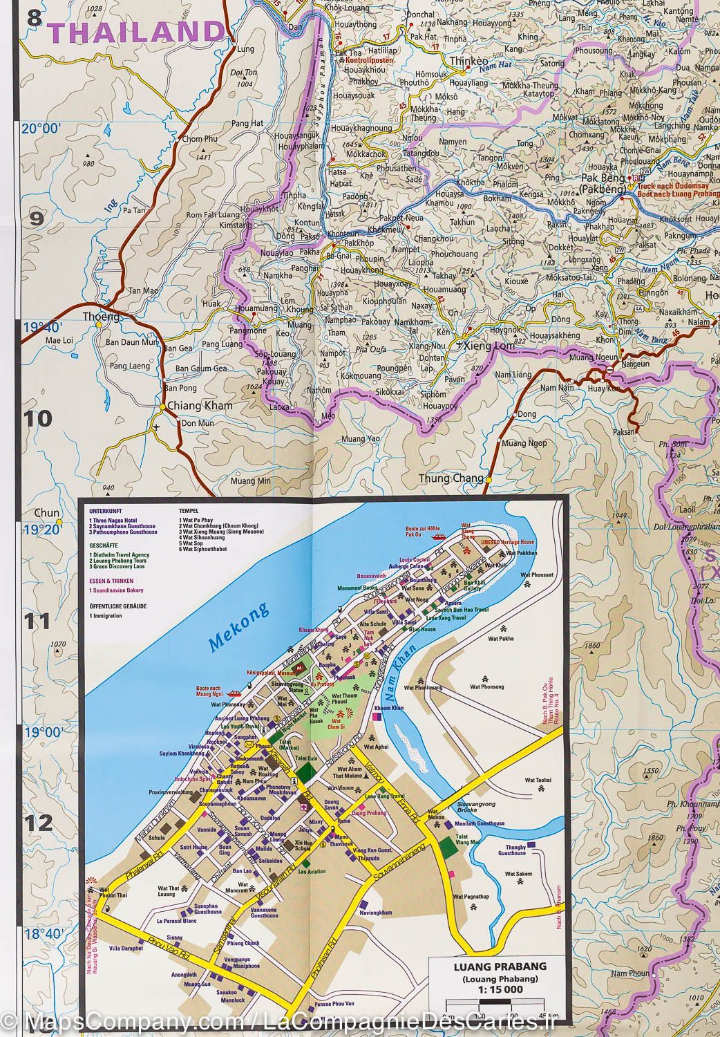 Carte routière - Laos | Reise Know How carte routière Reise Know-How