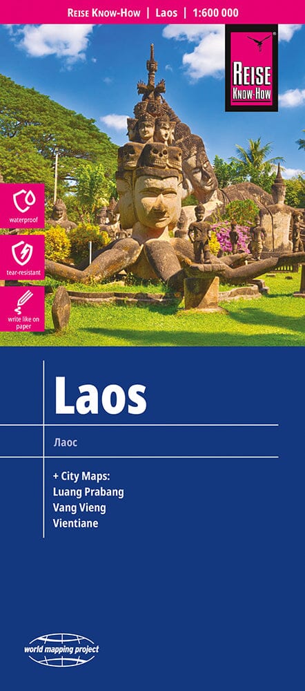 Carte routière - Laos | Reise Know How carte pliée Reise Know-How 