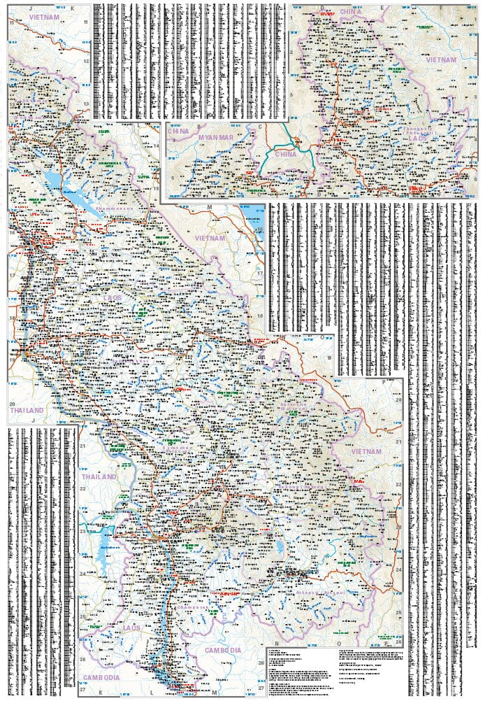 Carte routière - Laos | Reise Know How carte pliée Reise Know-How 