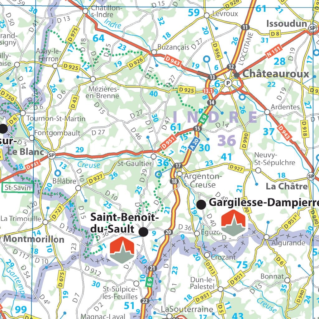 Carte routière - Les plus beaux villages de France | Michelin carte pliée Michelin 