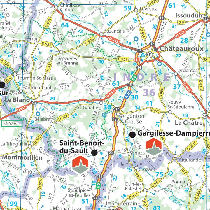 Carte routière - Les plus beaux villages de France | Michelin carte pliée Michelin 