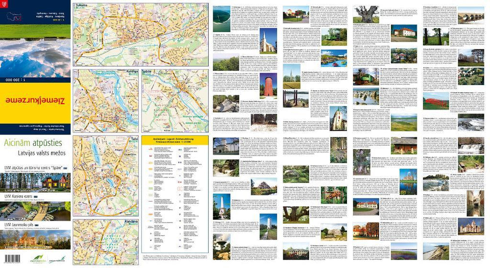 Carte routière - Lettonie Nord-Ouest - Ziemelkurzeme | Jana Seta carte pliée Jana Seta 