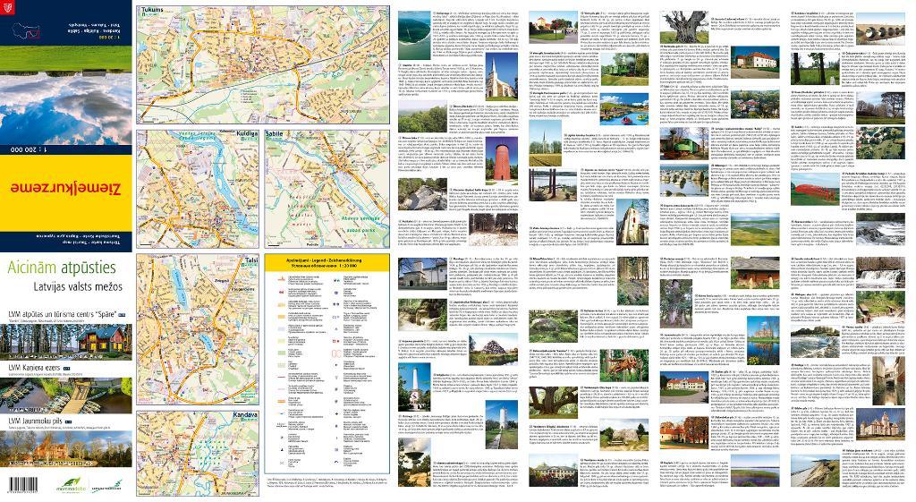 Carte routière - Lettonie Nord-Ouest - Ziemelkurzeme | Jana Seta carte pliée Jana Seta 