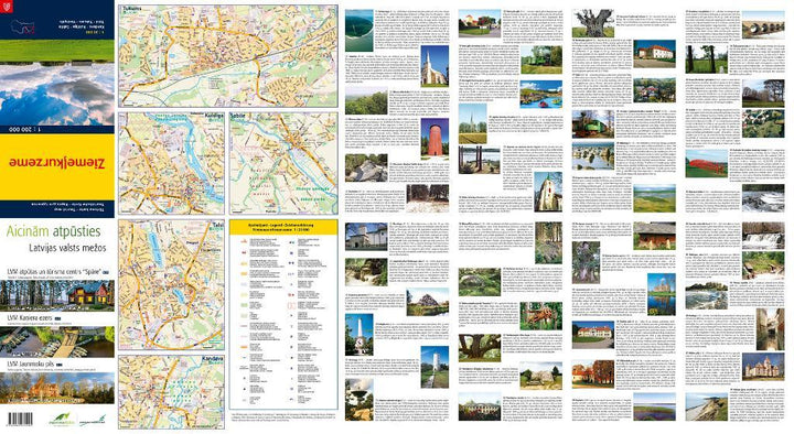 Carte routière - Lettonie Nord-Ouest - Ziemelkurzeme | Jana Seta carte pliée Jana Seta 
