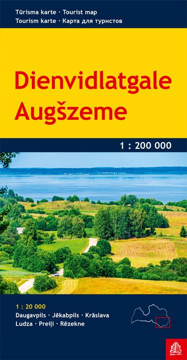 Carte routière - Lettonie Sud-Est - Dienvidlatgale, Augszeme | Jana Seta carte routière Jana Seta Default Title