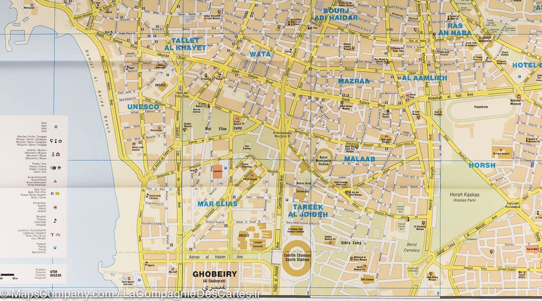 Carte routière du Liban | Reise Know How - La Compagnie des Cartes