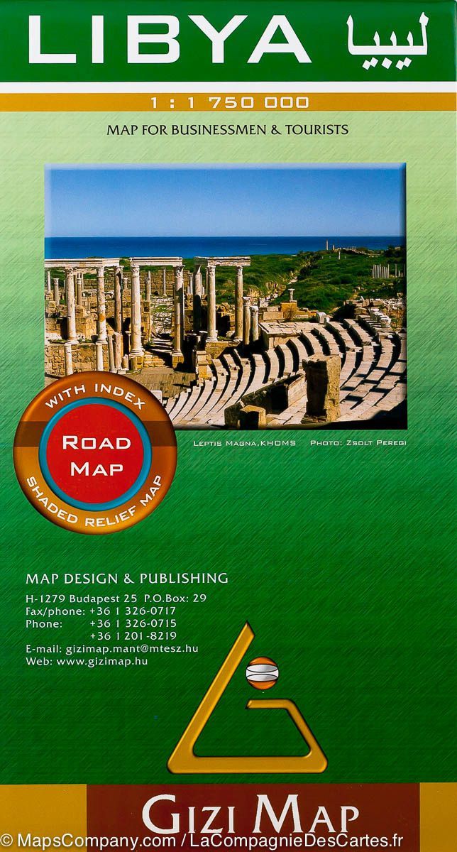 Carte routière - Libye | Gizi Map carte routière Gizi Map