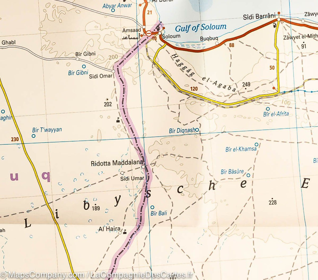 Carte routière de Libye | Reise Know How - La Compagnie des Cartes