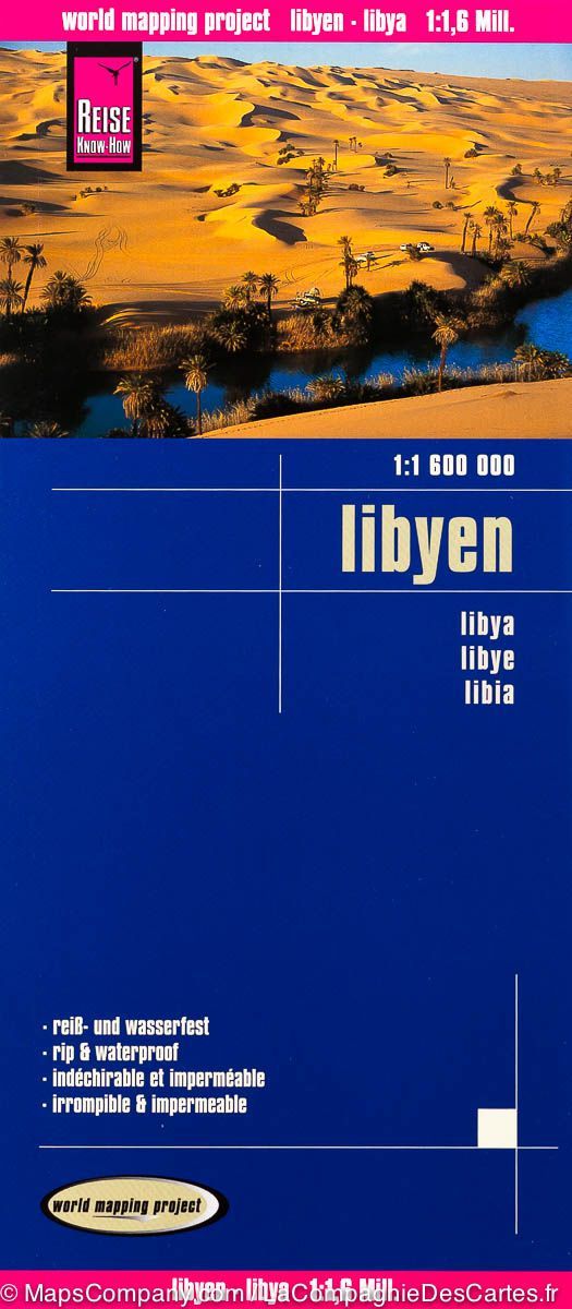 Carte routière - Libye | Reise Know How carte routière Reise Know-How