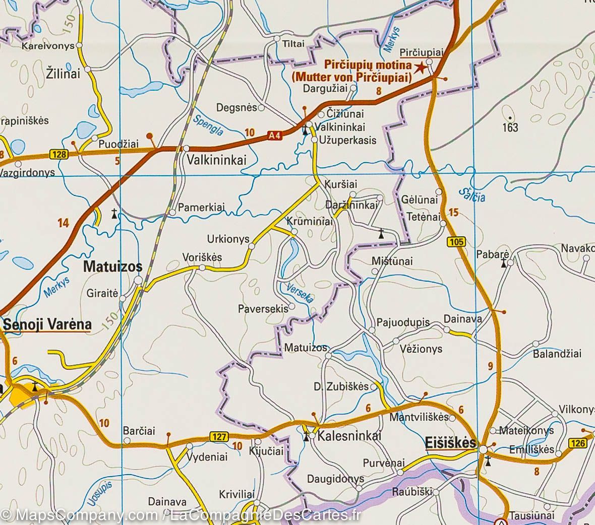 Carte routière - Lituanie & Kaliningrad | Reise Know How carte routière Reise Know-How