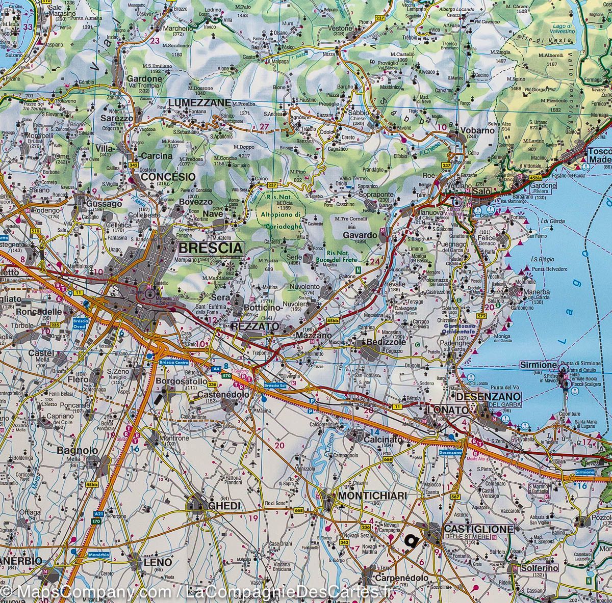 Carte routière & cycliste - Lombardie (Italie) | Freytag & Berndt carte routière Freytag & Berndt