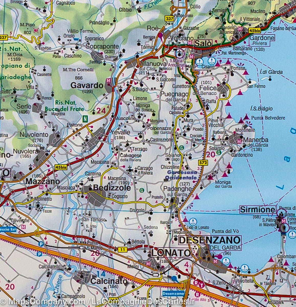 Carte routière & cycliste - Lombardie (Italie) | Freytag & Berndt carte routière Freytag & Berndt