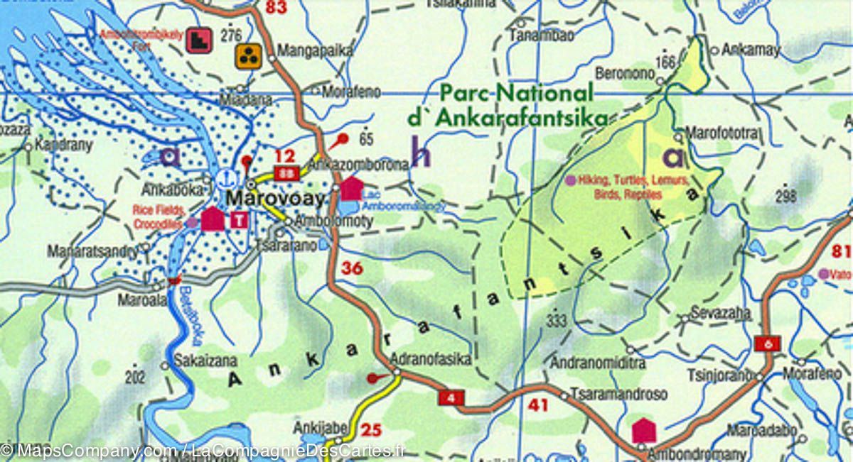 Carte routière - Madagascar | Freytag & Berndt carte routière Freytag & Berndt