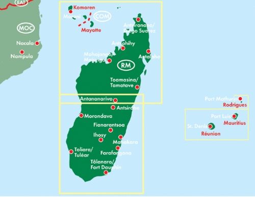 Carte routière - Madagascar | Freytag & Berndt carte pliée Freytag & Berndt 