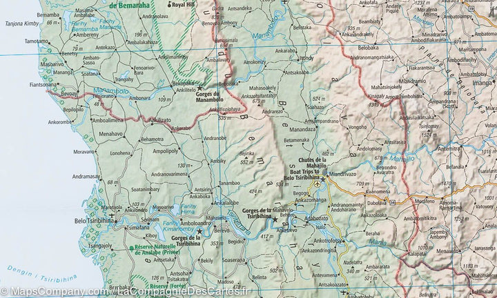 Carte routière - Madagascar | IGN carte pliée IGN 