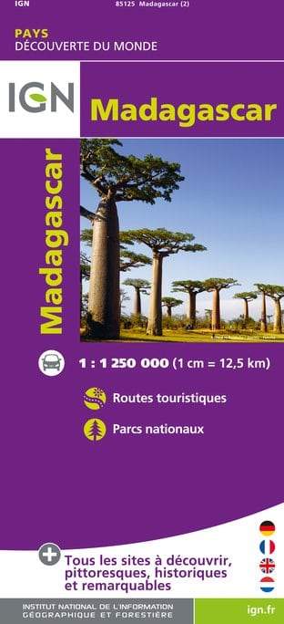 Carte routière - Madagascar | IGN carte pliée IGN 