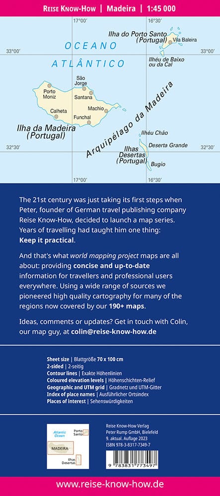 Carte routière - Madère | Reise Know How carte routière Reise Know-How