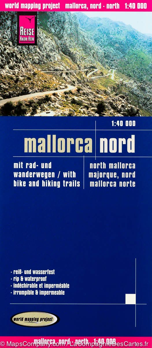 Carte routière - Majorque Nord | Reise Know How carte pliée Reise Know-How 