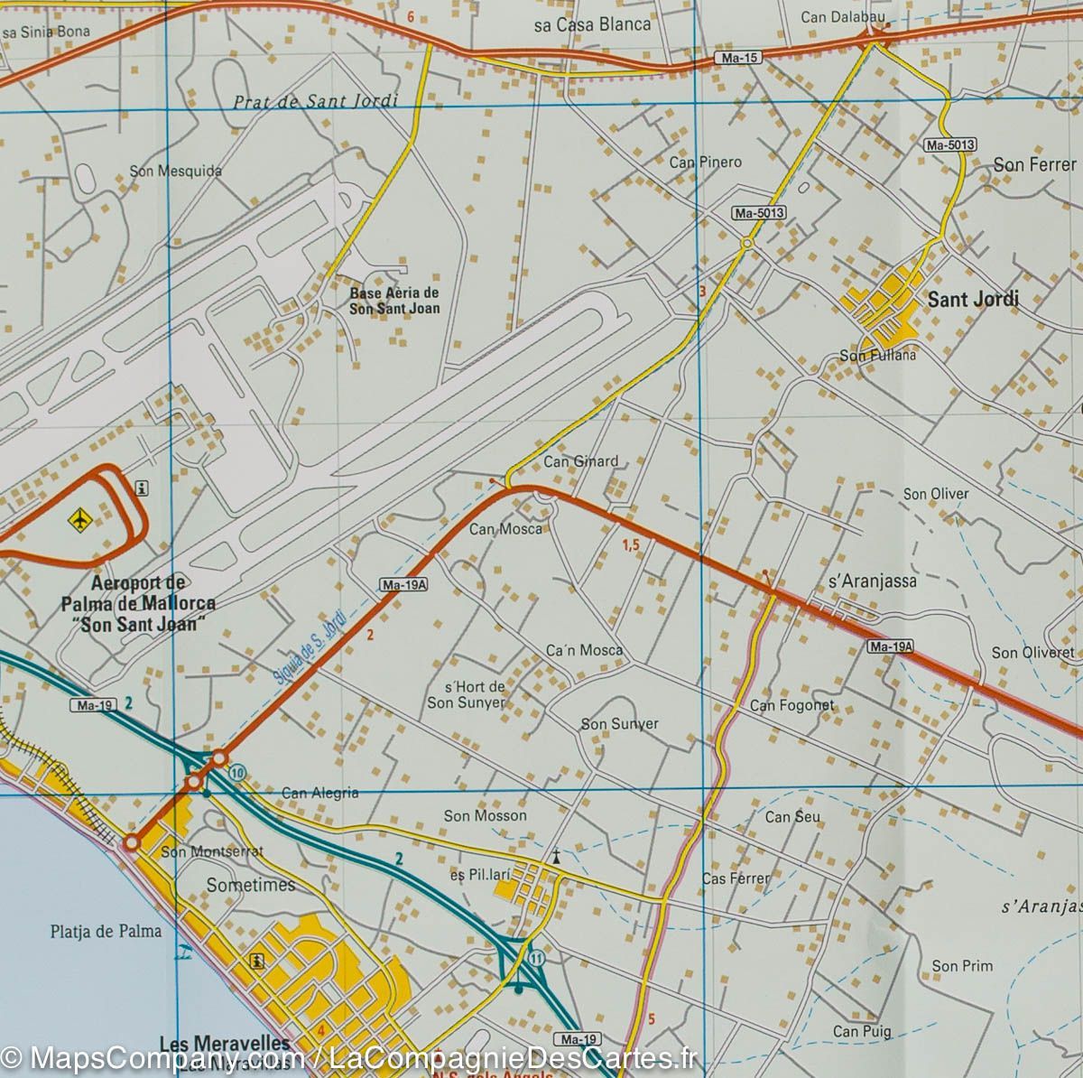 Carte routière - Majorque Sud (Baléares) | Reise Know How carte routière Reise Know-How