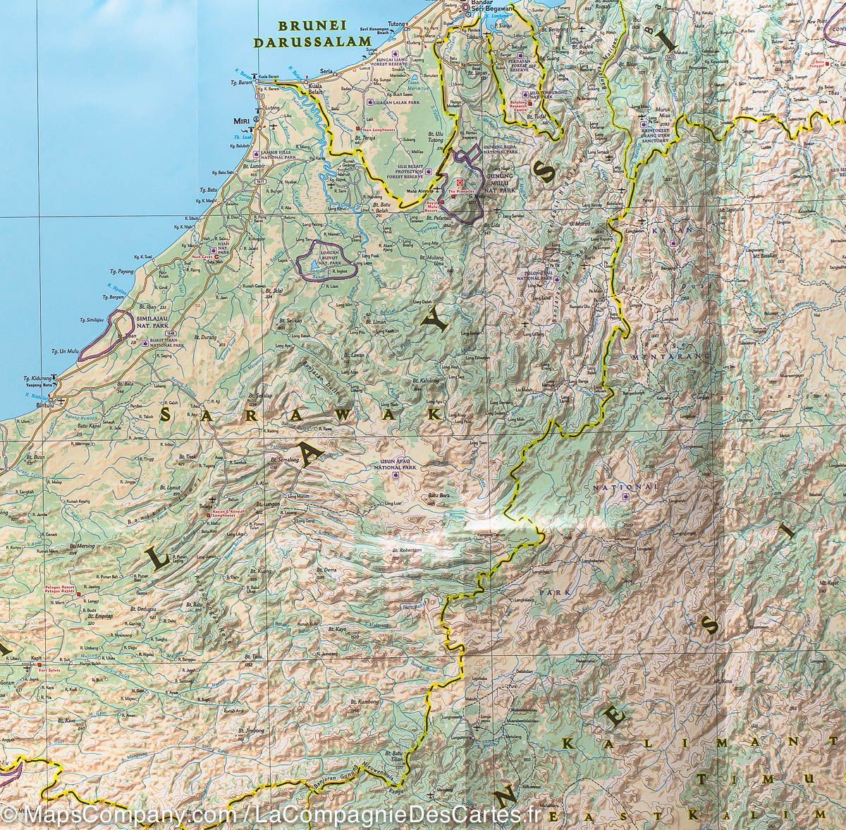 Carte routière - Malaisie | National Geographic carte routière National Geographic