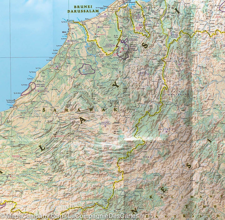 Carte routière - Malaisie | National Geographic carte pliée National Geographic 
