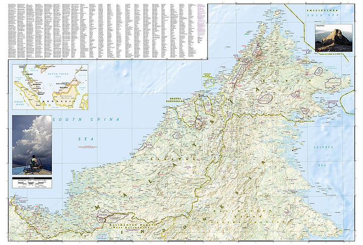 Carte routière - Malaisie | National Geographic carte pliée National Geographic 