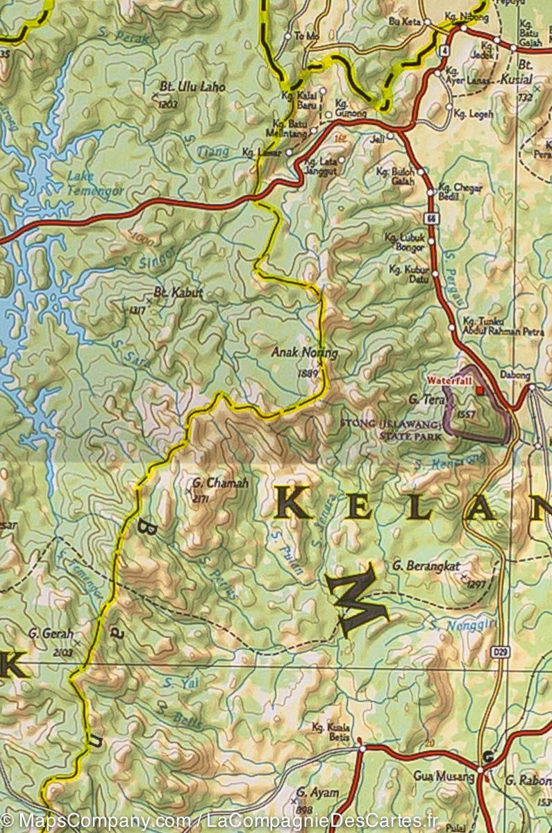 Carte routière - Malaisie | National Geographic carte routière National Geographic