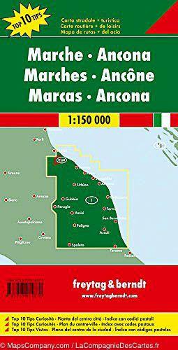 Carte routière - Marches (Ancône, Italie) | Freytag & Berndt carte pliée Freytag & Berndt 