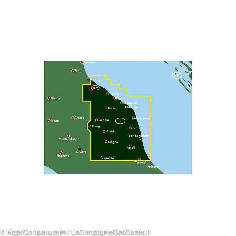 Carte routière - Marches (Ancône, Italie) | Freytag & Berndt carte routière Freytag & Berndt