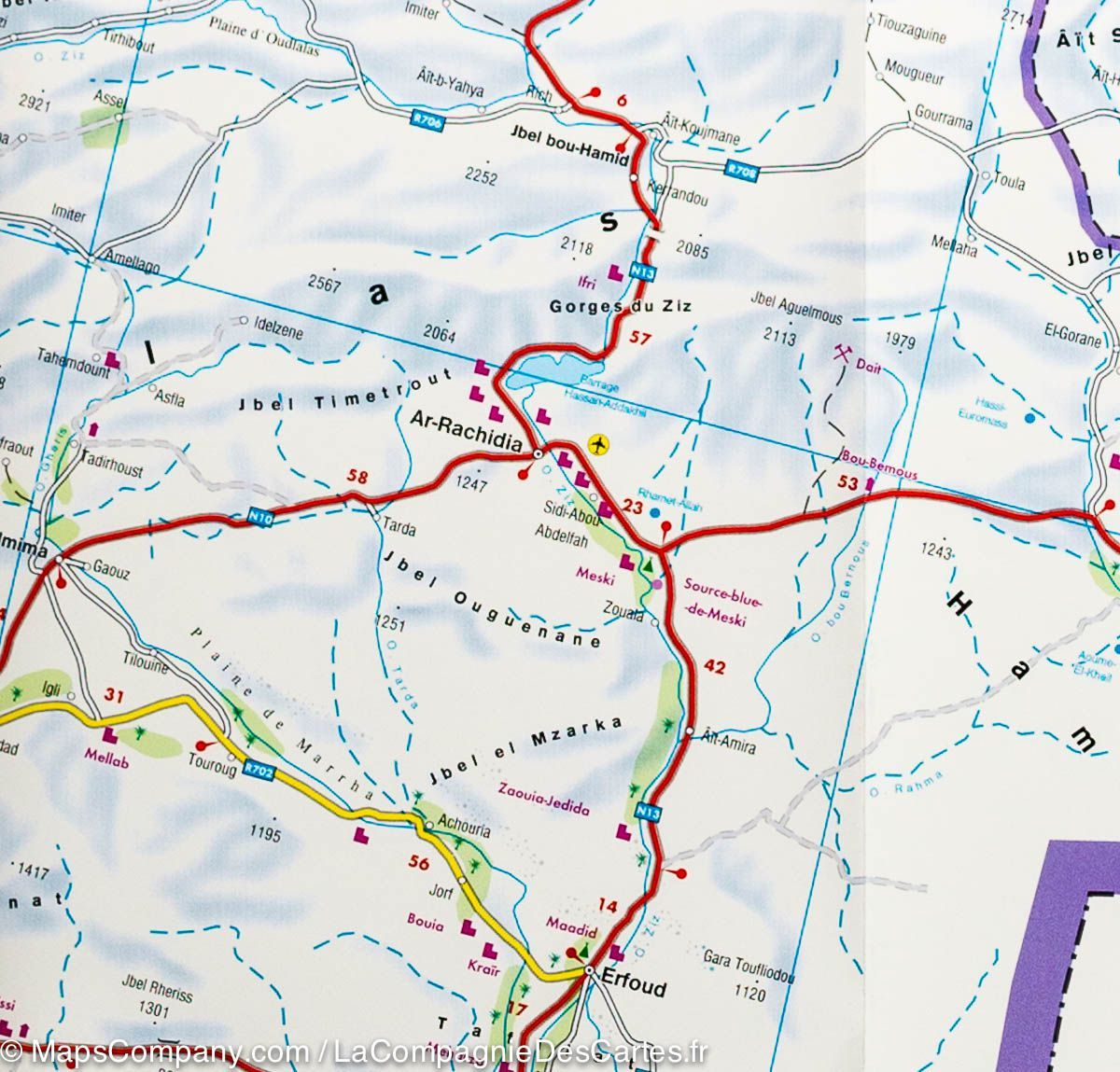 Carte routière - Maroc | Freytag & Berndt carte routière Freytag & Berndt