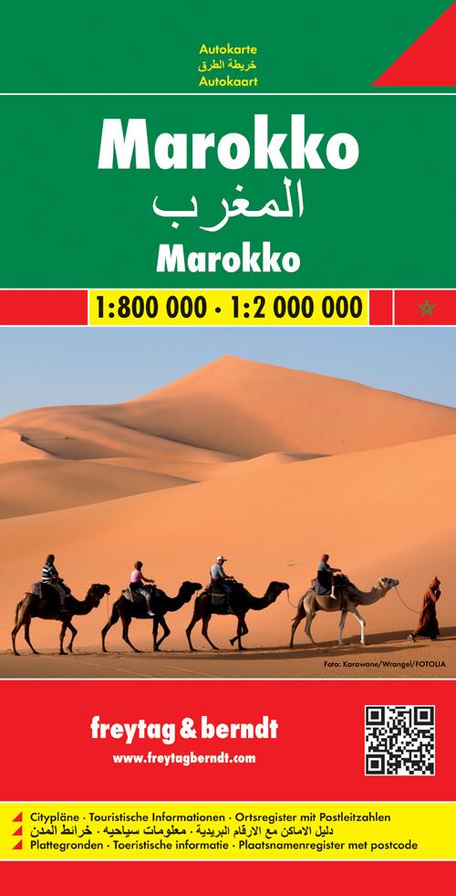 Carte routière - Maroc | Freytag & Berndt carte pliée Freytag & Berndt 
