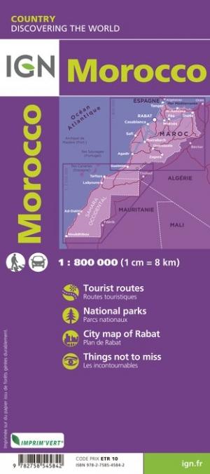 Carte routière - Maroc | IGN carte routière IGN