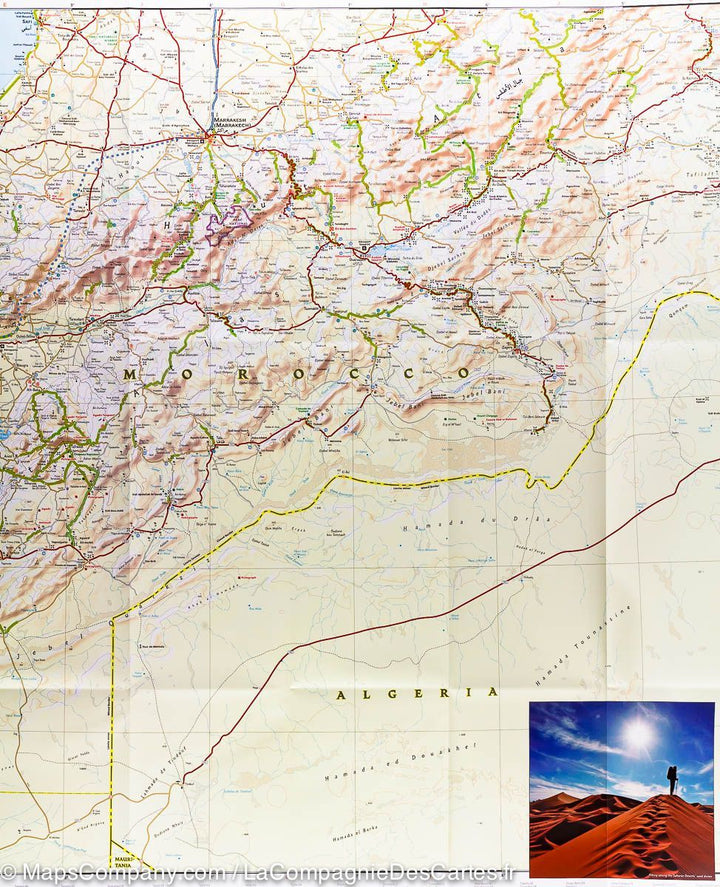 Carte routière du Maroc | National Geographic - La Compagnie des Cartes