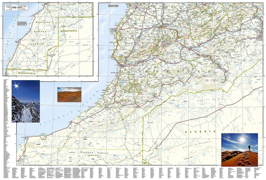 Carte routière - Maroc | National Geographic carte pliée National Geographic 
